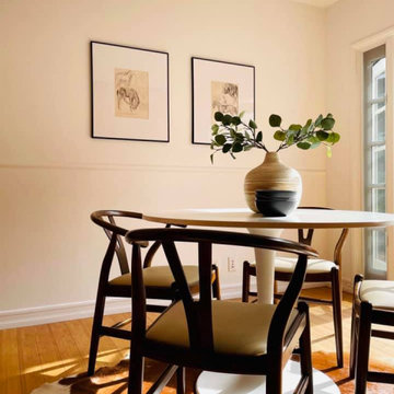 Wishbone Chairs and Saarinen Style Table