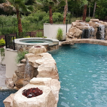 Lagoon 3 level pool