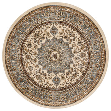 Well Woven Timeless Aviva Traditional French Oriental Ivory Area Rug 7'10" Round