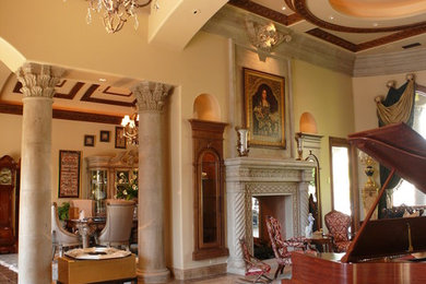 Living room - traditional living room idea in Phoenix