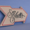 Welcome To The Beach Sign Beach Style Wooden Sea Shells Sign, 11''