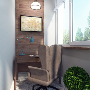 Interior design in residential complex "Chocolate"