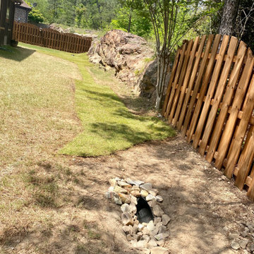 Backyard Water Drainage System Installation