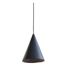 LEP-L 1-Light Long Pendant, Satin Brass Kit, Blue Shade, 3000k