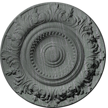 20 7/8"OD x 1 1/4"P Biddix Ceiling Medallion, Athenian Green Crackle