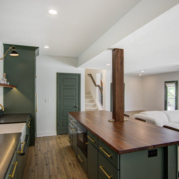 Cozy Basement Remodel with Custom Touches