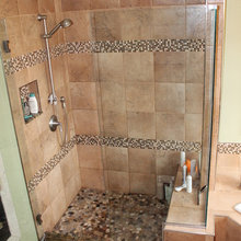 tiled showers