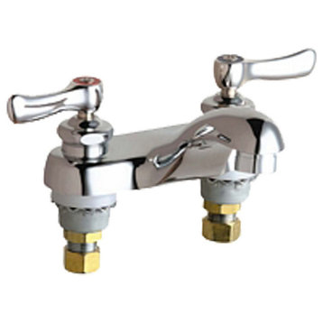 Chicago Faucets 802-VE39VPABCP Hot and Cold Sink Faucet