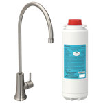 Elkay - Elkay Avado Single Lever Filtered Beverage, Lustrous Steel - Enjoy cold, filtered water right from your sink area with the Avado filtered beverage faucet. This accessory installs next to the main faucet. Filter reduces lead and other contaminants for cleaner, great-tasting water. Save time and money and reduce plastic waste by filling your glass, pitcher, pot or pet bowl at the sink. Attractive, contemporary styling looks great in any d�cor. Includes long-life, easy-change filter.