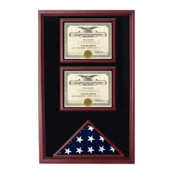 2 Certificates Flag Display case - Products