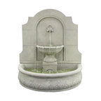 Concrete water trough fountain.