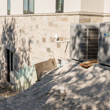 BEFORE - retaining wall area