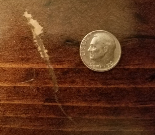 How to repair gouges in wood table