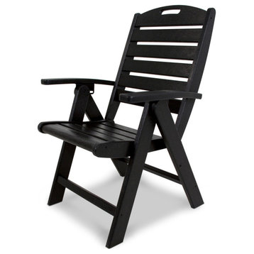 Trex Outdoor Furniture Yacht Club Highback Chair, Charcoal Black