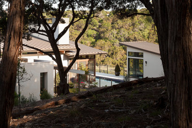 Example of a trendy home design design in Austin