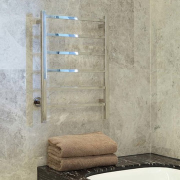 Various Bathrooms with Bathroom Butler heated towel rails