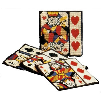 Card Suit Coasters, Set of 4