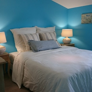 Chambre Bleu Cyan