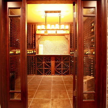 Napa-inspired retreat in the basement