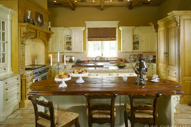 Elegant kitchen photo in Atlanta