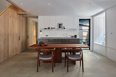 Design ideas for a contemporary home design in Boston.