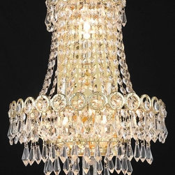 Elegant Lighting Century 3 Light Sconce in Transitional style - Lighting