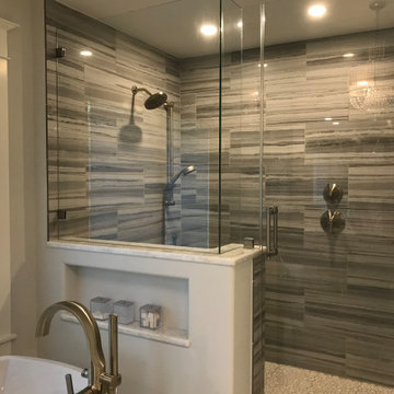 Elegant Master Bathroom with Spacious, Walk-In Shower