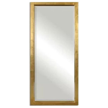 Gold Rectangular Floor Mirror
