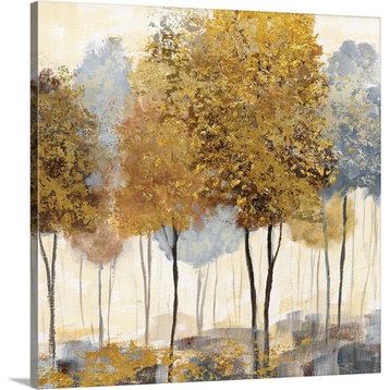 Metallic Forest II Wrapped Canvas Art Print, 12"x12"x1.5"