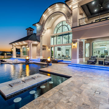 Luxury Pool with In-Pool Bar Seating