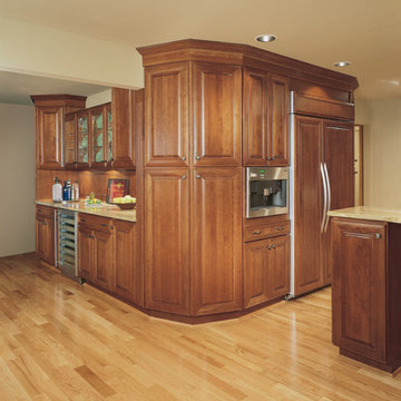 StarMark Cabinetry Kitchen in Cherry finished in Toffee