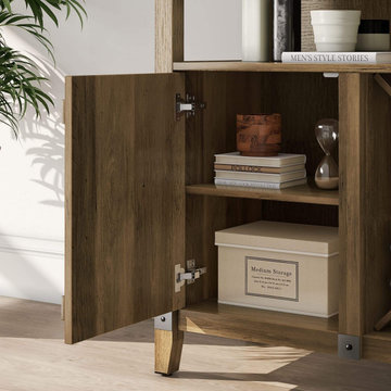 Modern Kitchen Oak Cabinets | Vintage Coffee Station Wine Bar Cabinet