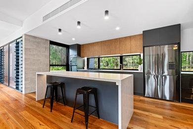 This is an example of a kitchen in Sunshine Coast.