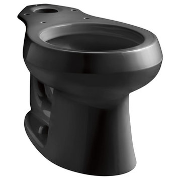 Kohler K-4197 Wellworth Round Toilet Bowl Only - Black