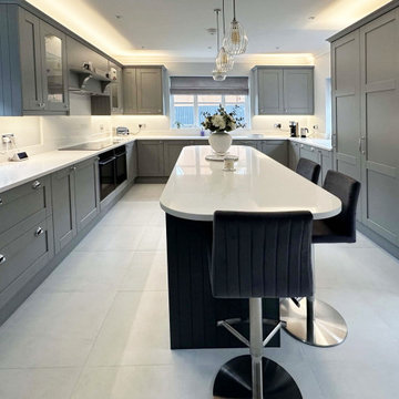 Grey Shaker Kitchen in Papworth Everard