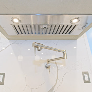 Range-Hood Insert and Folding Pot Filler Detail | North York