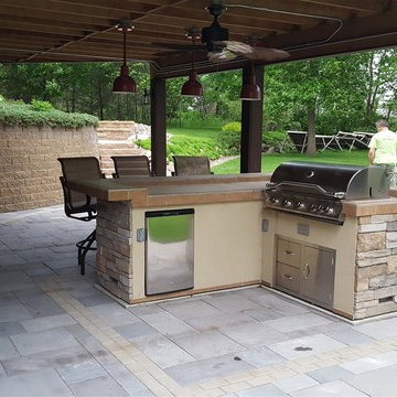 Cannon Lake Firepit Patio & Outdoor Kitchen
