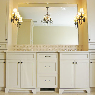 Master Bathroom Double Vanity with Towers