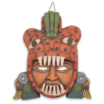 Jaguar Warrior Ceramic Mask