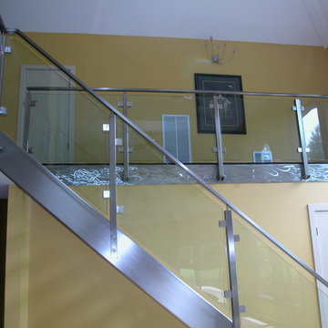 Open riser stairs