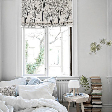 Forest Birch Grove Roman Shades, Roman blinds, window treatments