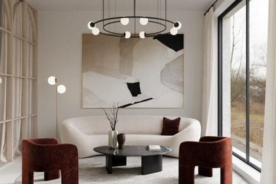 Danish living room photo in Other