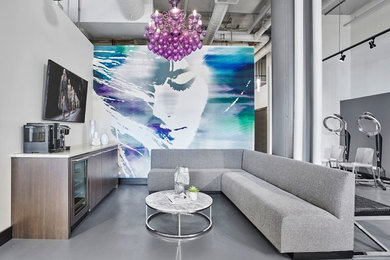 Home design - contemporary home design idea in Chicago
