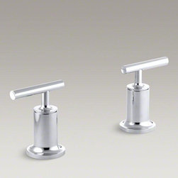 KOHLER Polished Chrome Purist&reg; Deck- or Wall-mount Lever Handlese - Bathroom Faucets And Showerheads
