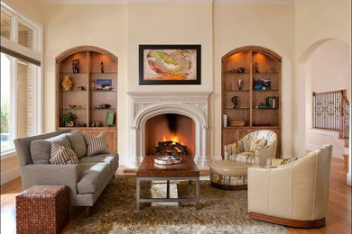 Living room - traditional living room idea in Dallas