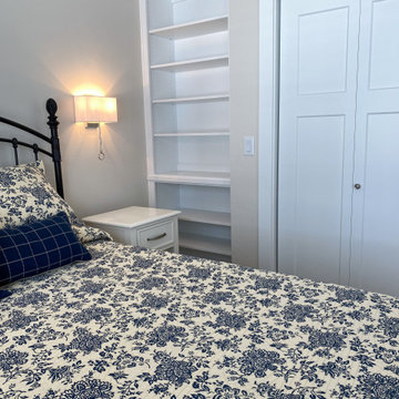 Guest Bedroom Built-In Wall Storage Bookcase
