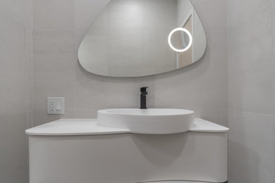 Inspiration for a powder room remodel in San Francisco