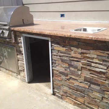 Outdoor cooking area