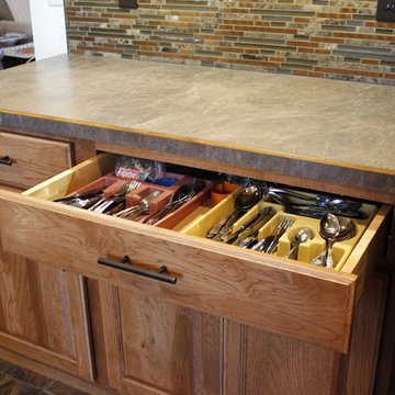 Kitchen Design: StarMark Cabinetry Royale Door Style, Hickory Doors in Toffee