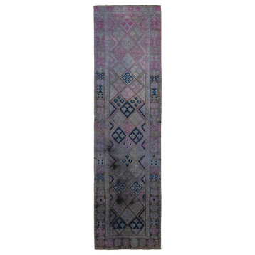 Rug N Carpet - Handmade Oriental 2' 7'' x 9' 4'' One-of-a-Kind Runner Rug